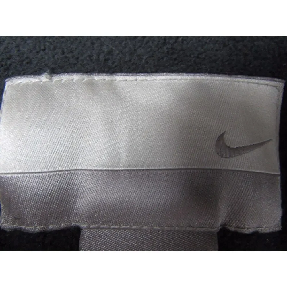 Nike Men's size M black jacket windbreaker vented 1 hidden pocket + 2 pockets